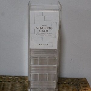 West Elm. Deco. Acrylic Stacking Game (Jenga). 30 Pieces